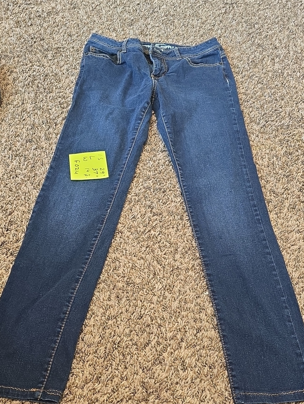 Mossimo Supply Co. Dark Blue Boot-Cut Jeans